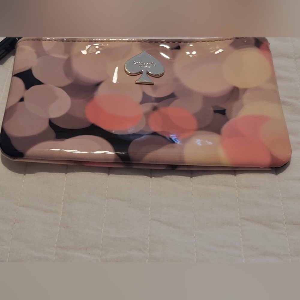 Kate Spade City Lights Black Pink Wristlet